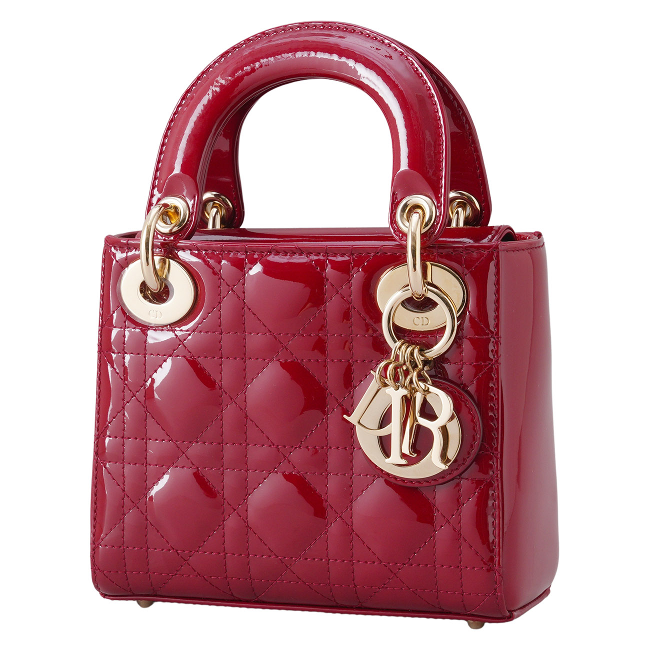 CHRISTIAN DIOR(USED)디올 레이디디올 페이던트 미니 체인백 레드